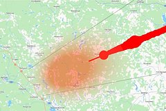 Названы места падения фрагментов сгоревшего над Москвой метеорита