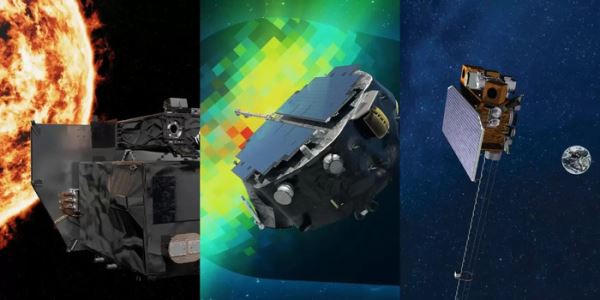 В США на одной ракете в космос отправлено сразу три исследовательских миссии: IMAP, CGO и SWFO-L1. Их обзор и видео запуска.